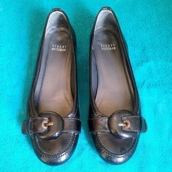 Stuart Weitzman buckle shoes size 7 1/2M, made in Spain - Picture 1 of 9